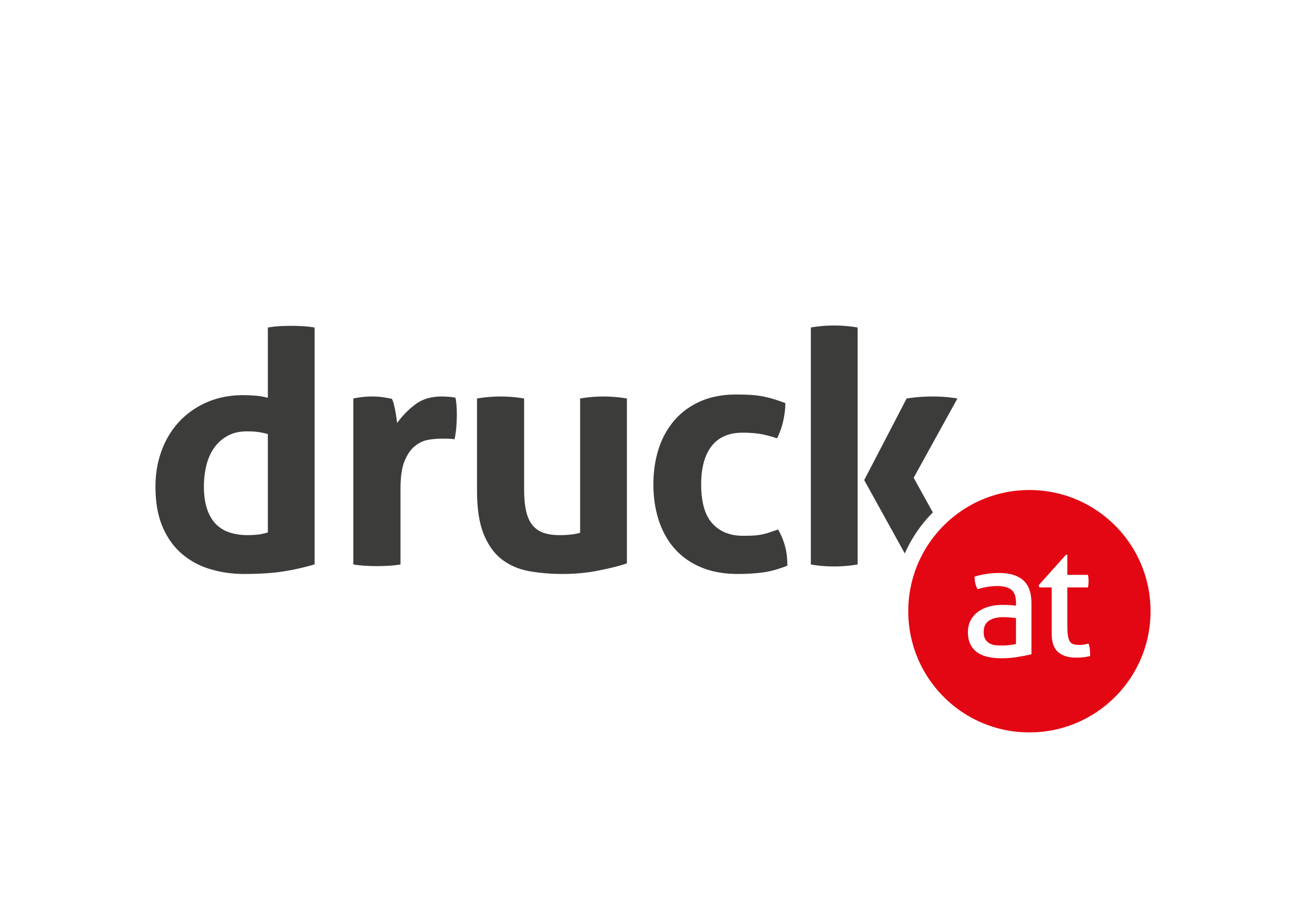 Logo druck.at grau rot